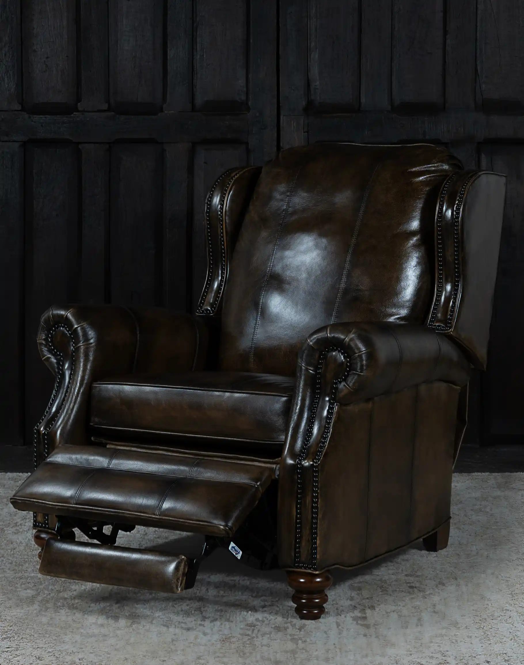 Cowboy Bomber Jacket Leather Recliner