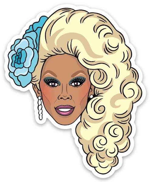 RuPaul Drag Queen Die Cut Sticker