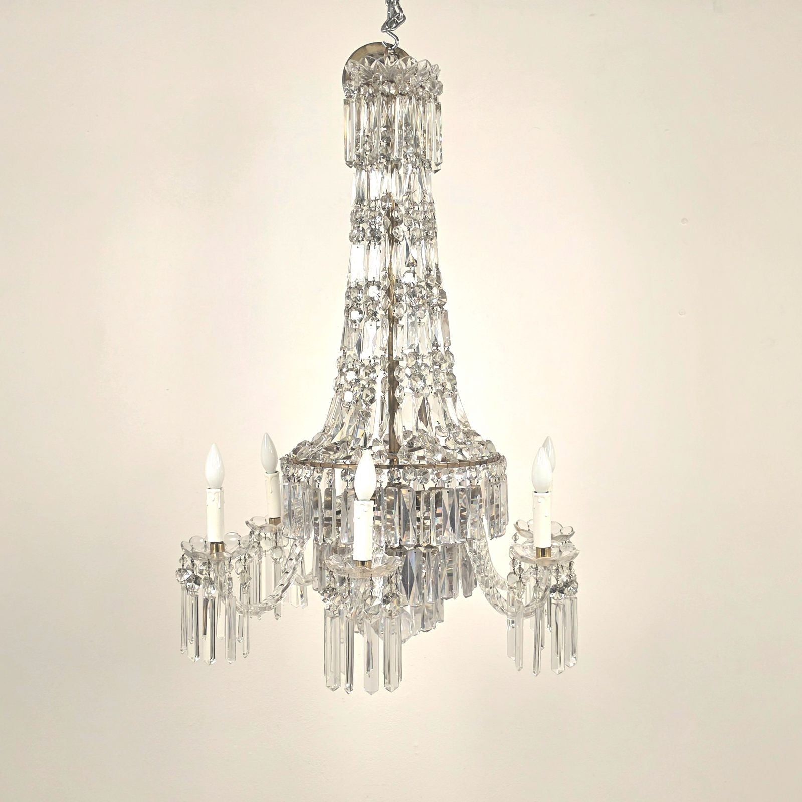 Crystal Chandelier, Northern Europe, circa 1900