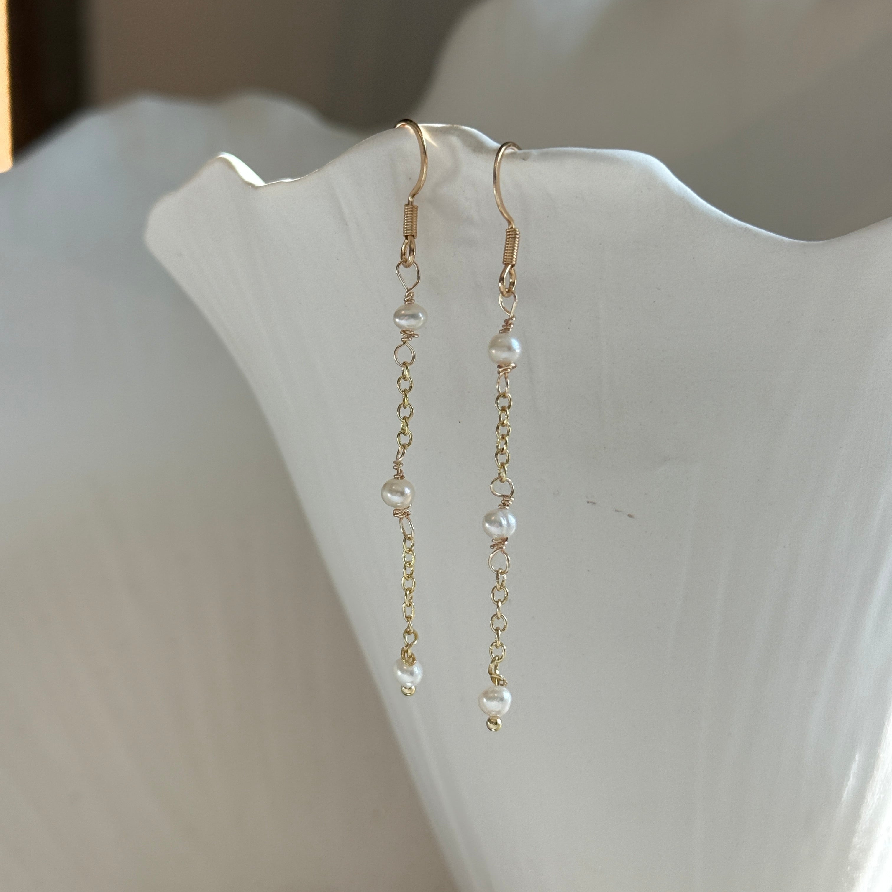 Freshwater Pearl Teardrop Earrings