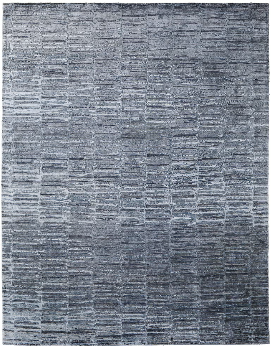Textured Blue-Gray Area Rug