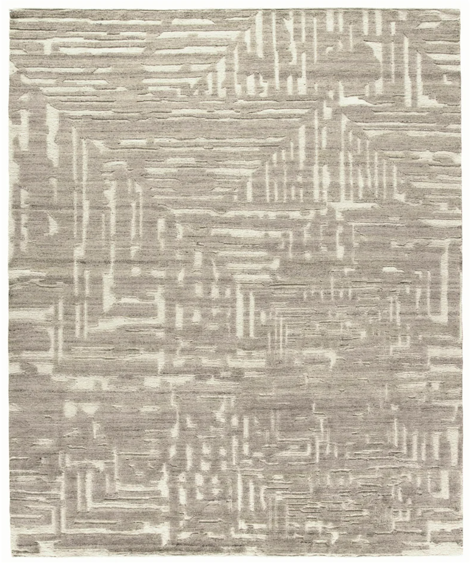 Neutral Abstract Geometric Area Rug