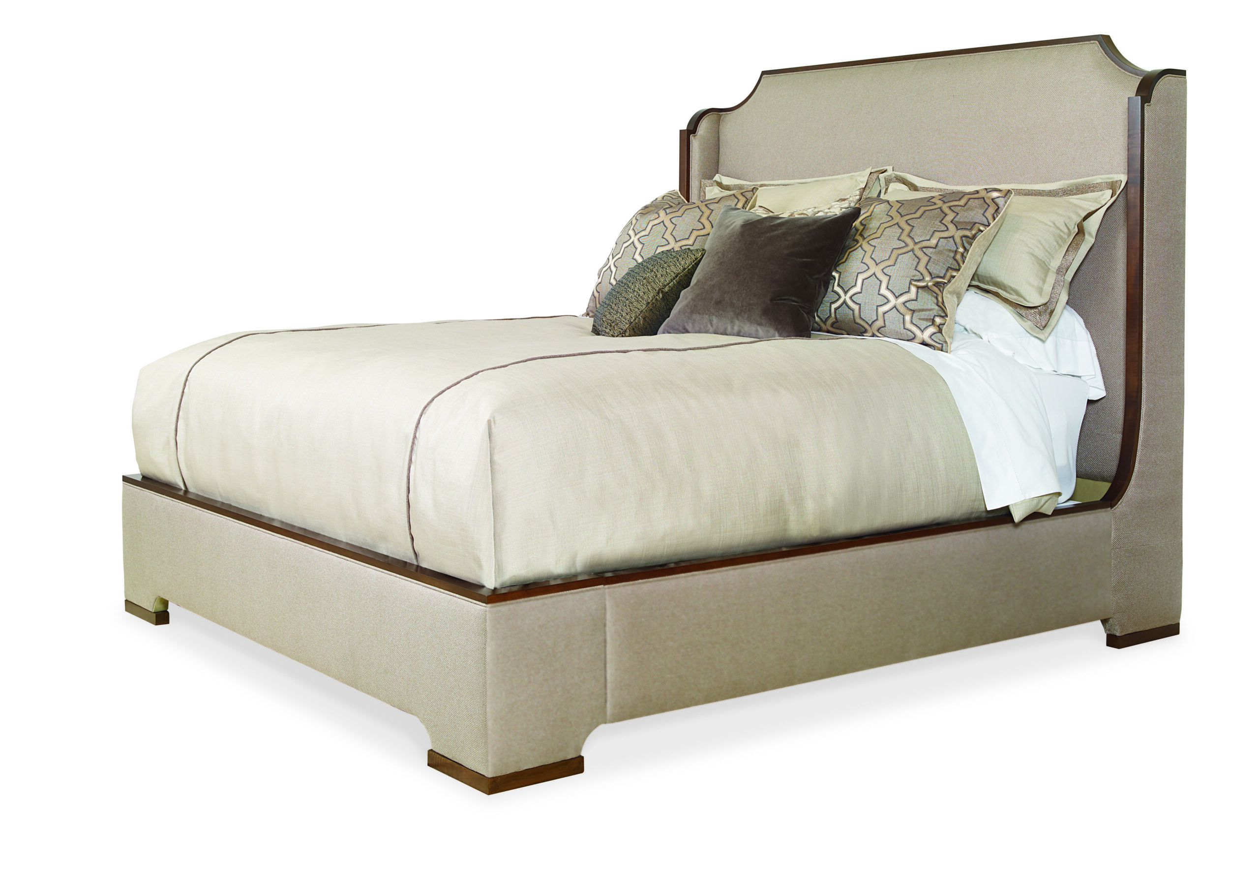 Custom Upholstered Panel Bed