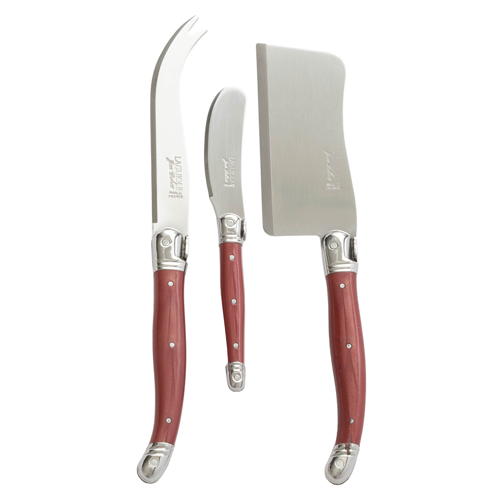Cheese Knife Set, Red