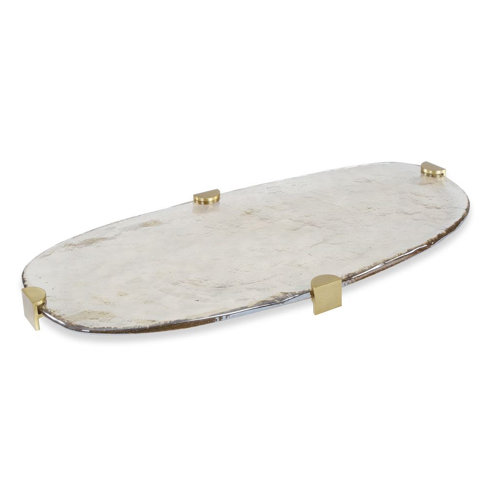 Uttermost Lunaris Oval Glass Tray