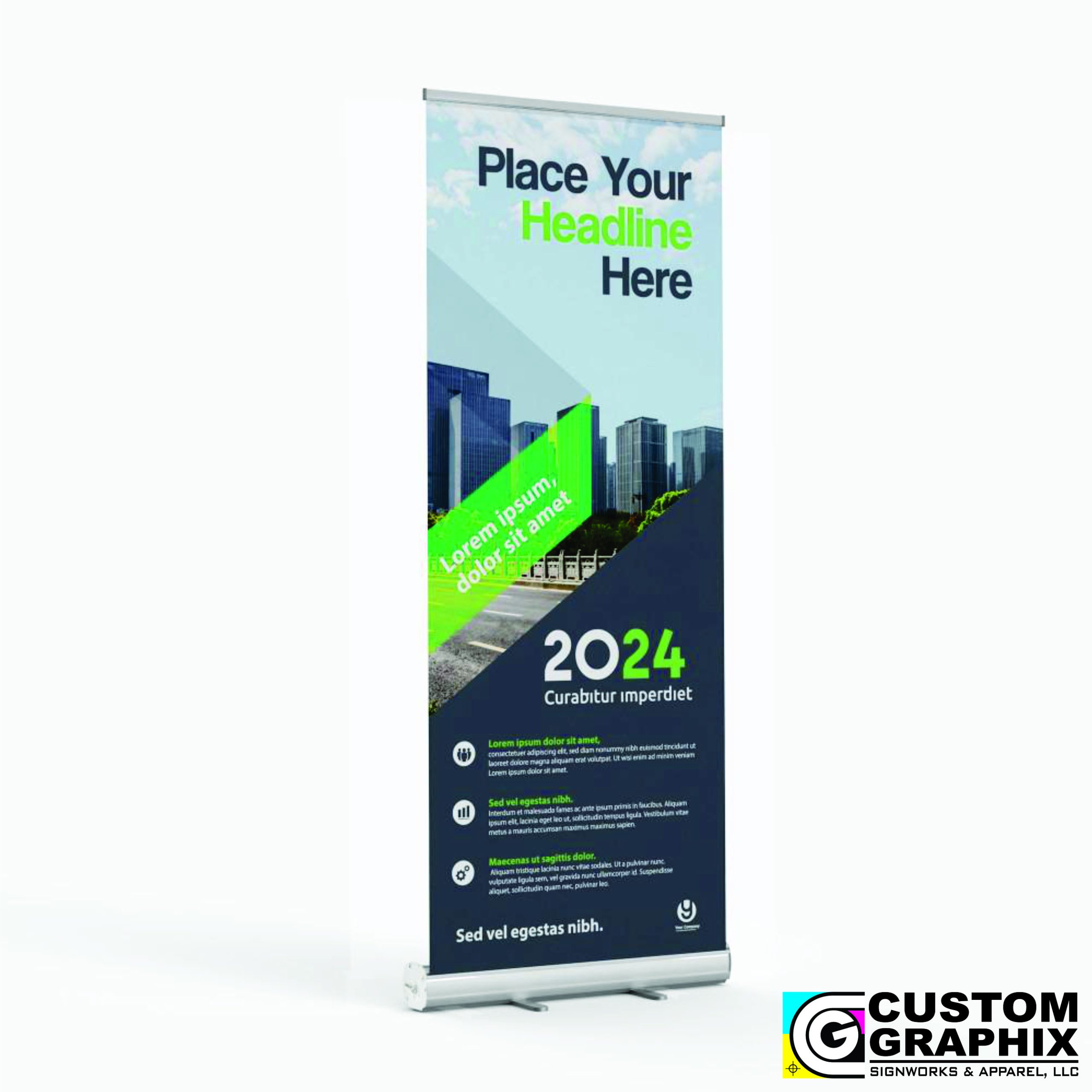 Economy Retractable Stand and Printed Banner
