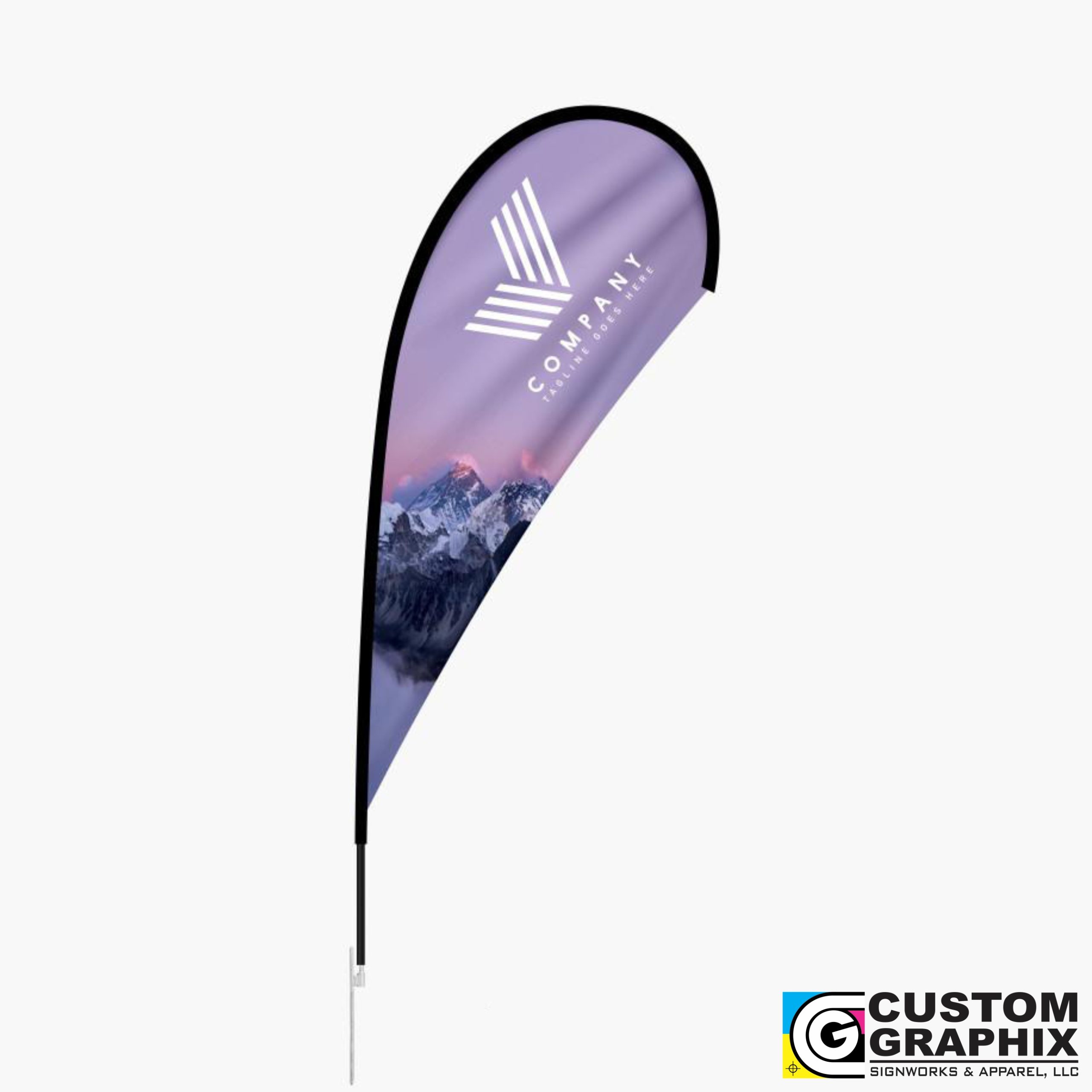 Teardrop Flags + Hardware + Ground Stake