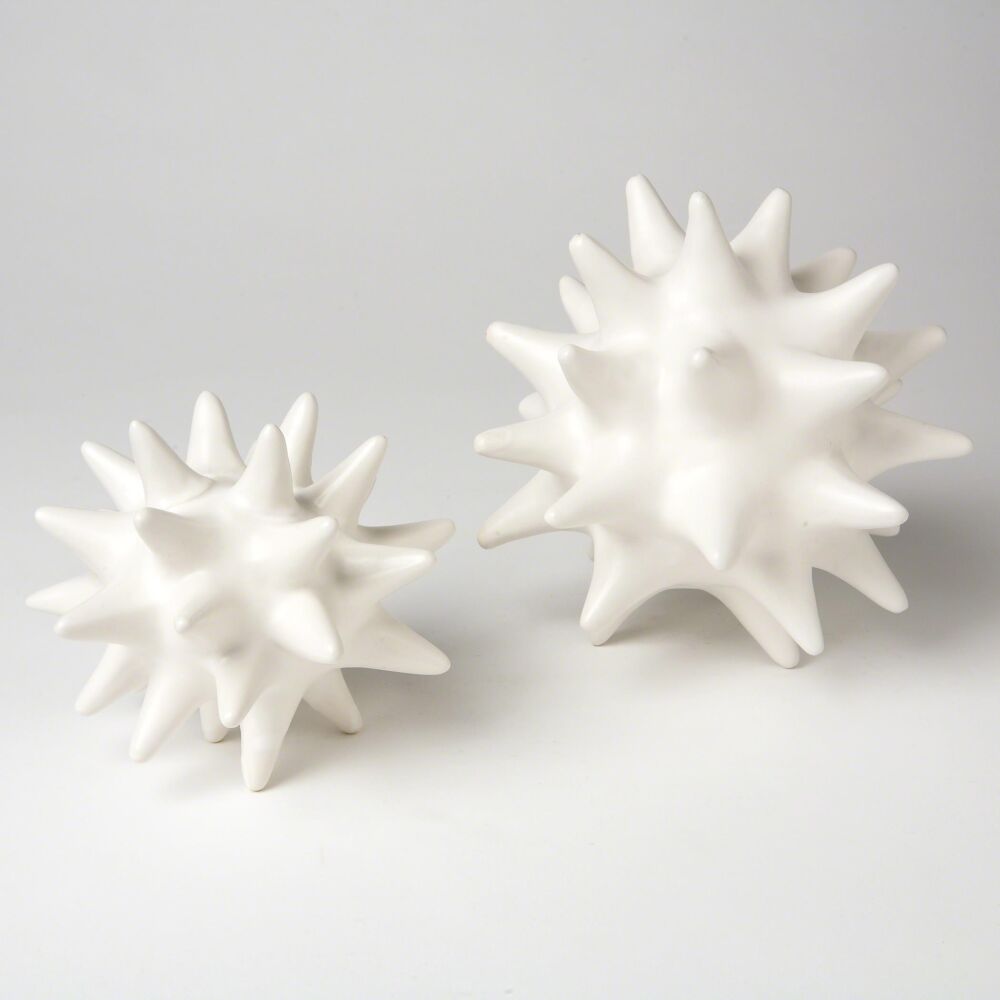 Matte White Urchin Ball Collection