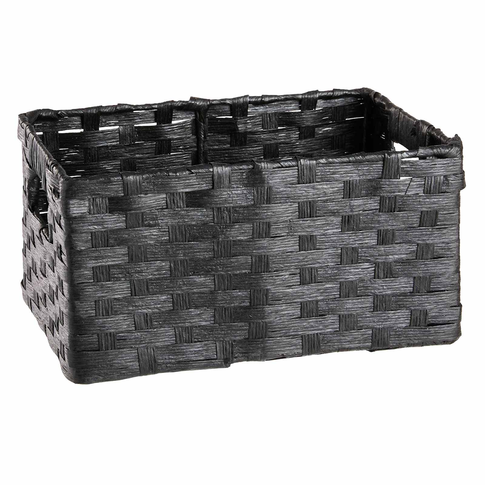 Black Paper Rope Baskets- S/2
