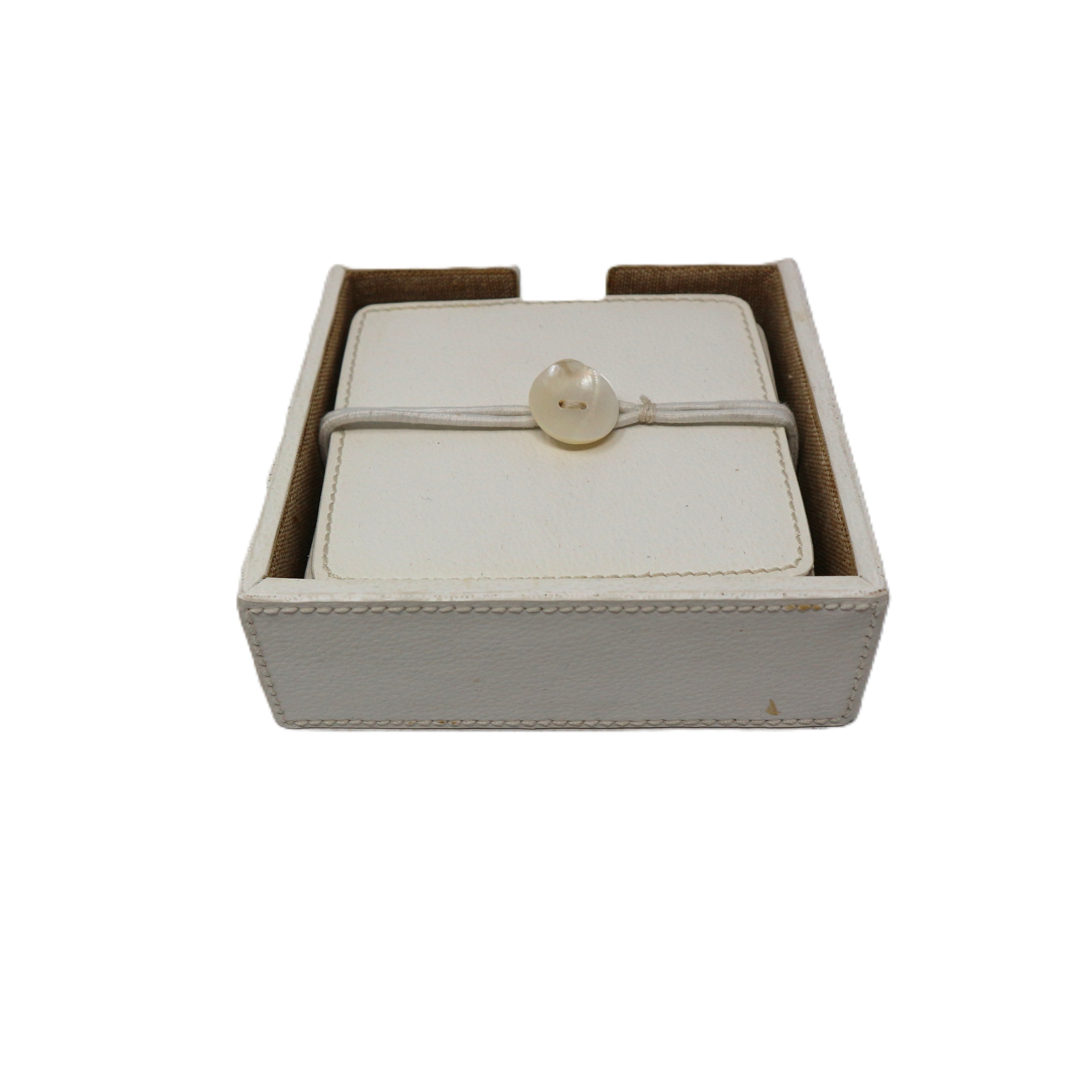 Set of 5 Brisbane White Square Coasters