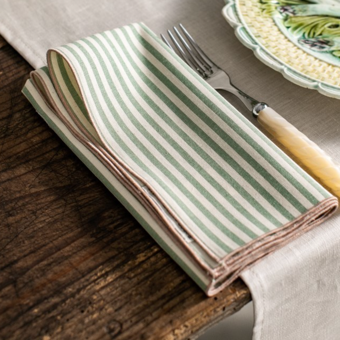 Linen Filo Stripe Napkins by Borgo Delle Tovaglie , Italy