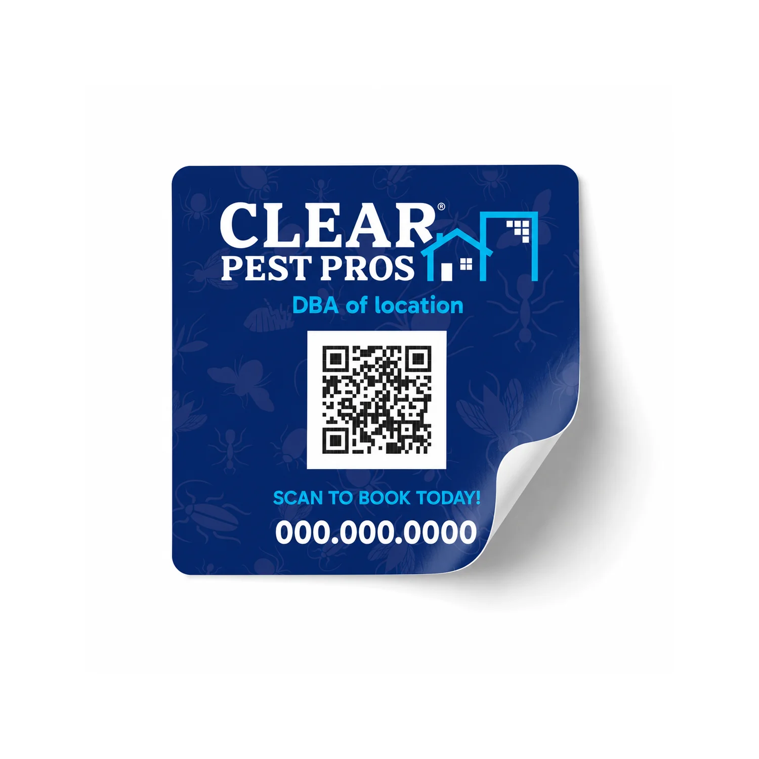 Clear Pest Pros – Booking Vinyl Stickers