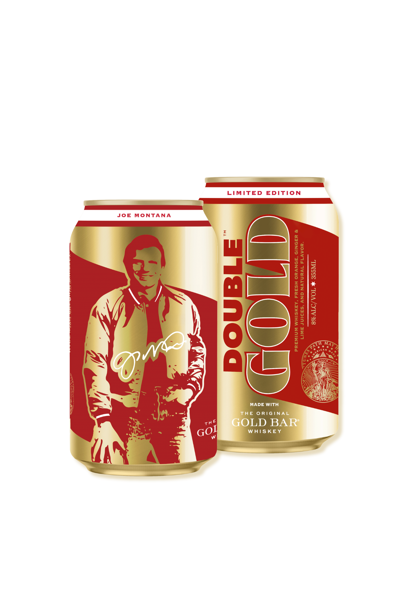 Gold Bar Whiskey Double Gold Cocktail (6 Pack)