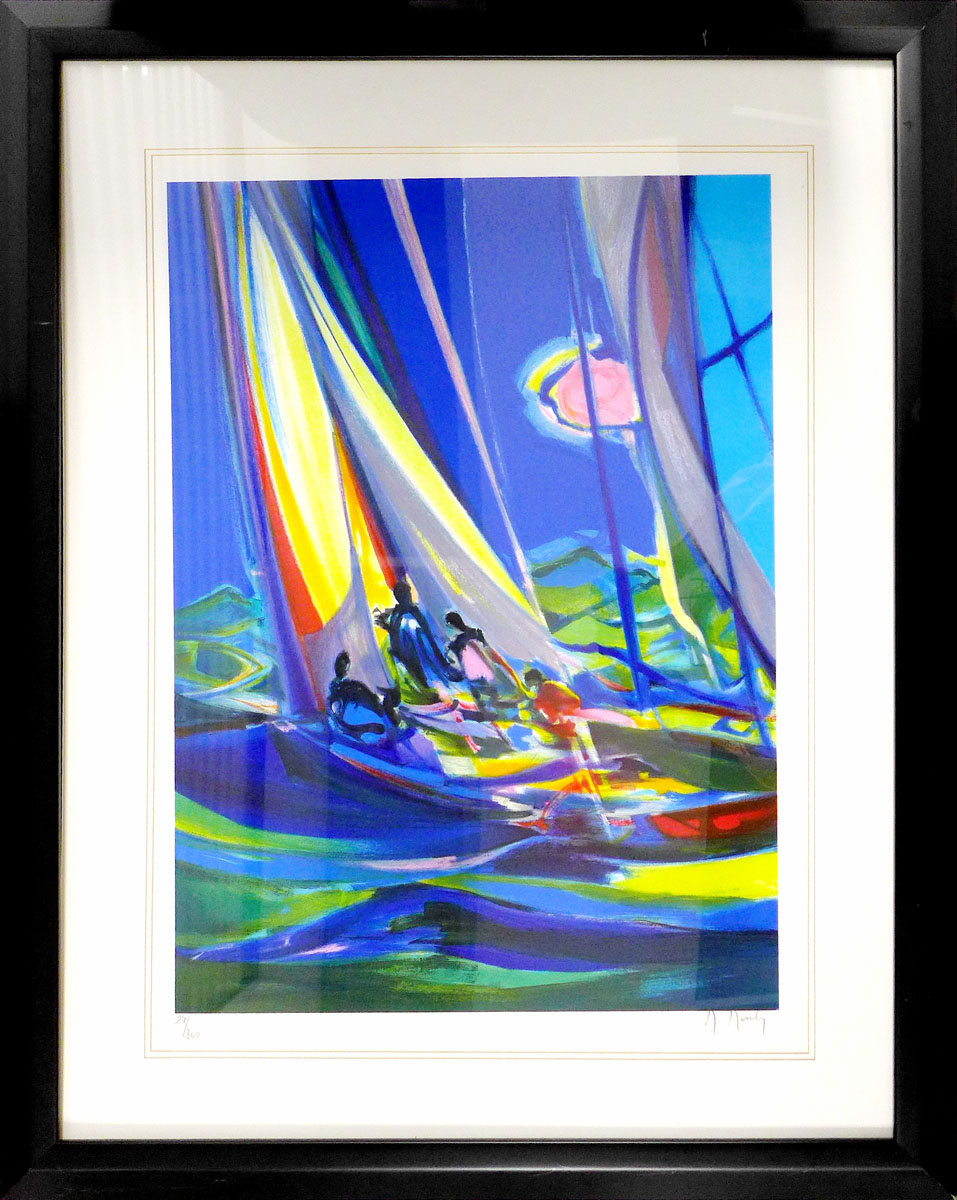 Four Yachtsmen by Marcel Mouly