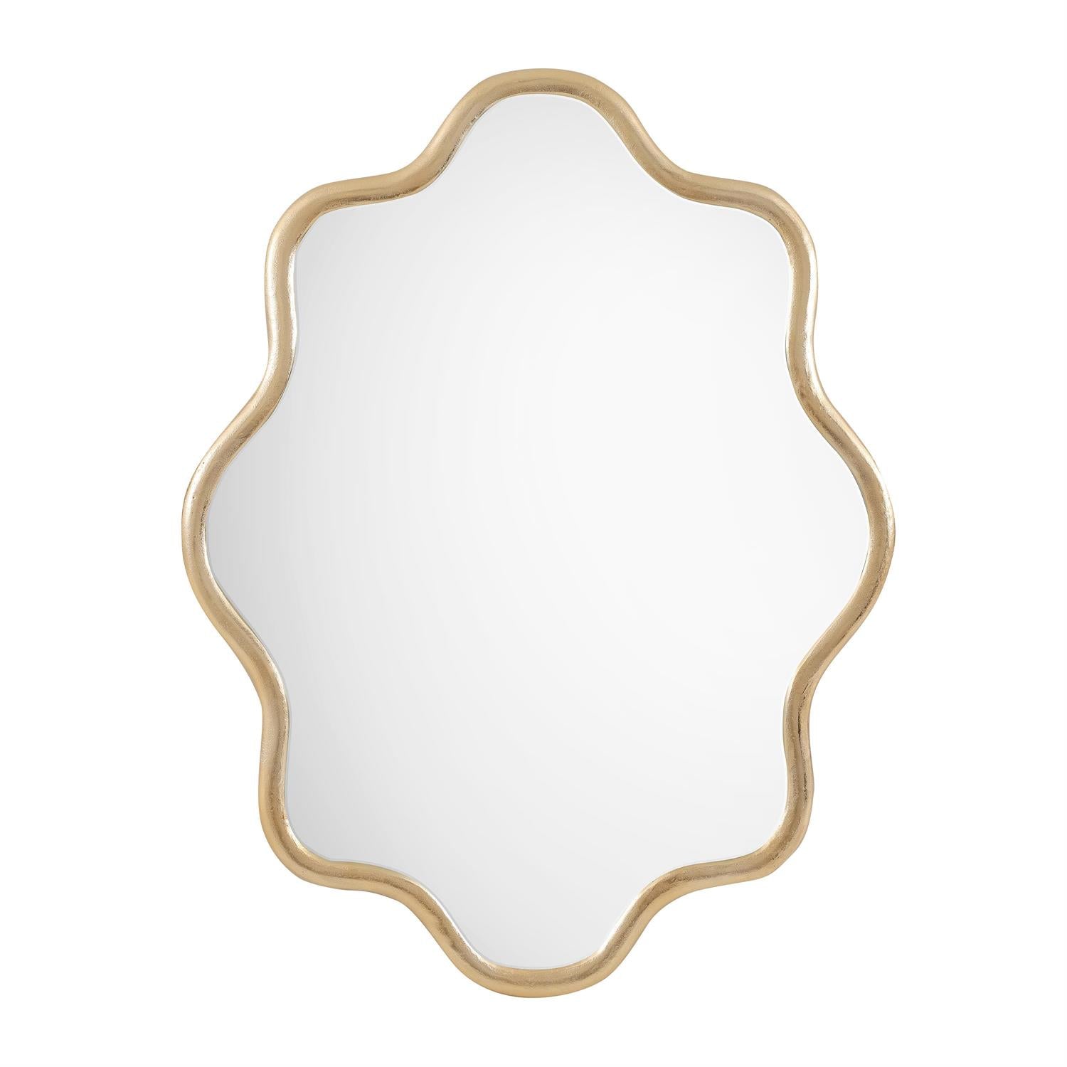Rhythm Champagne Scalloped Mirror