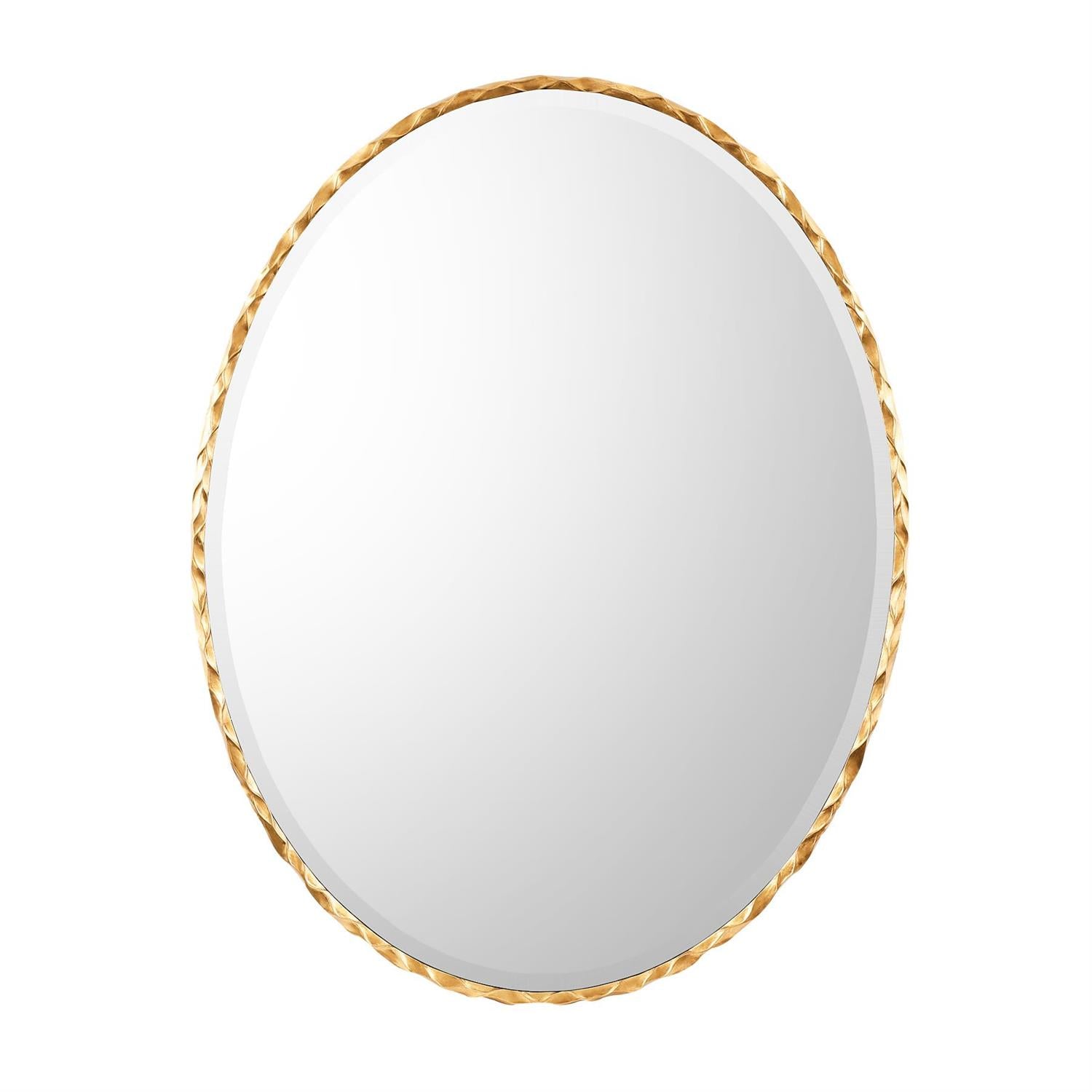 Gilded Loop Oval Mirror