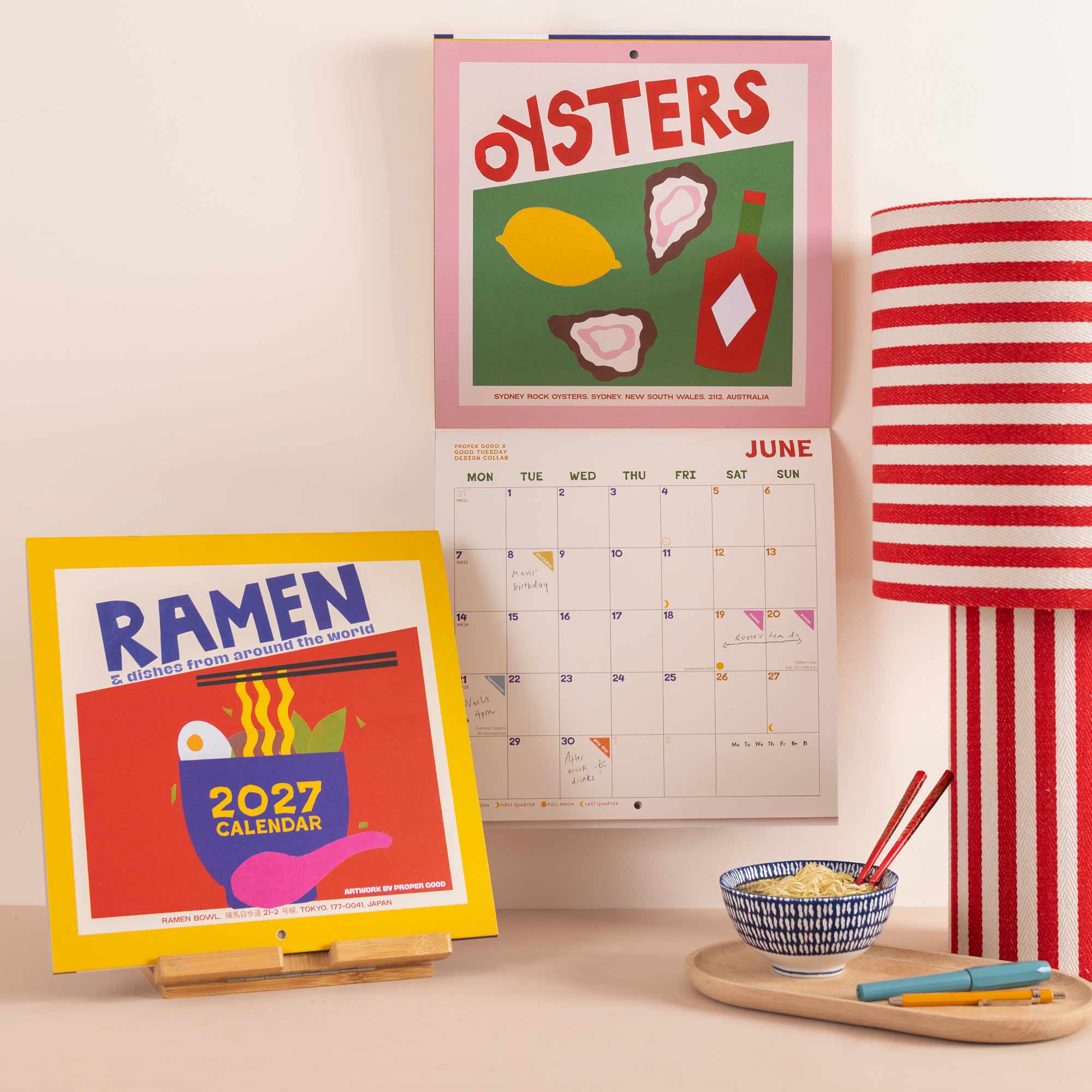 Dishes Around the World by Proper Good 2027 Wall Calendar