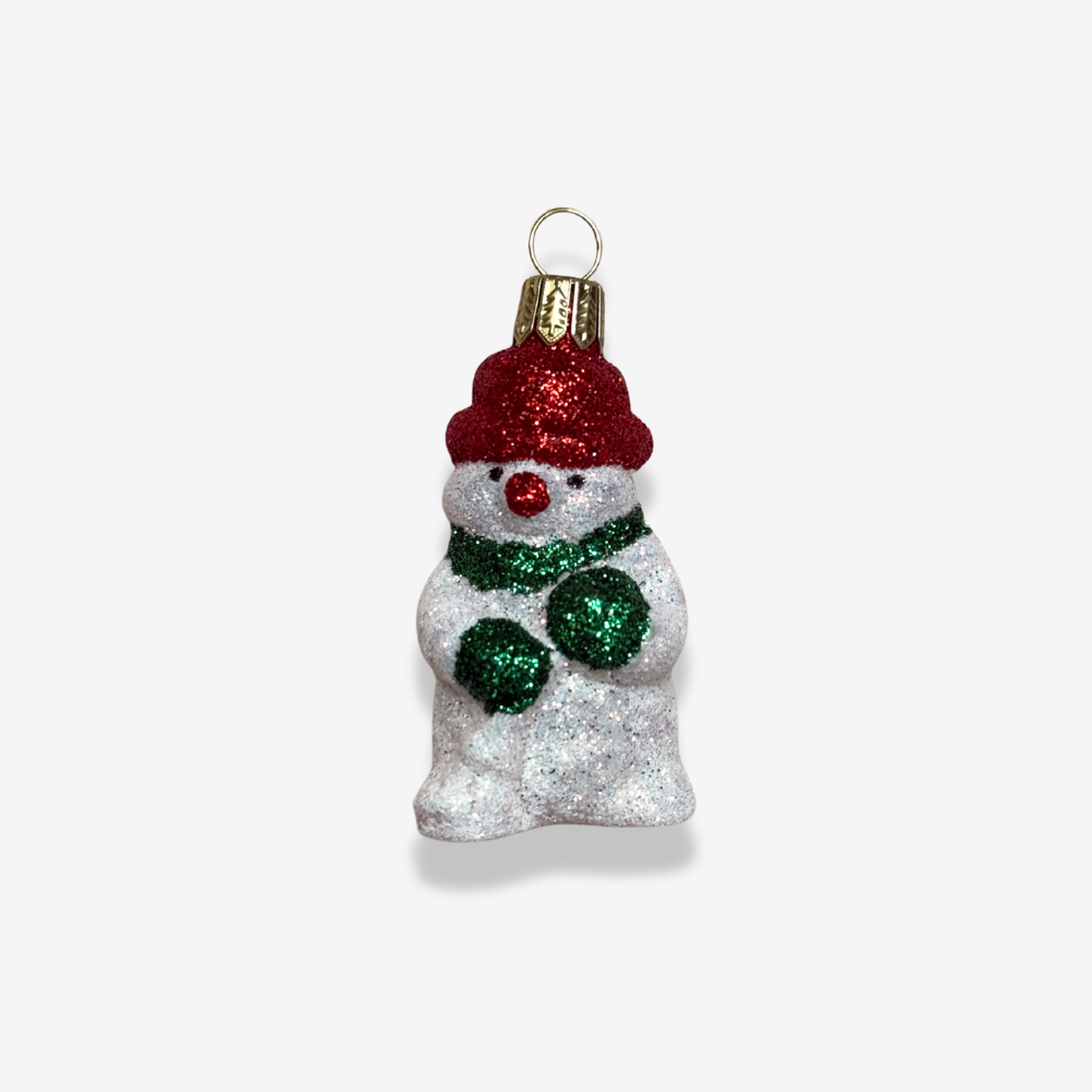 Glitter Snowman Ornament