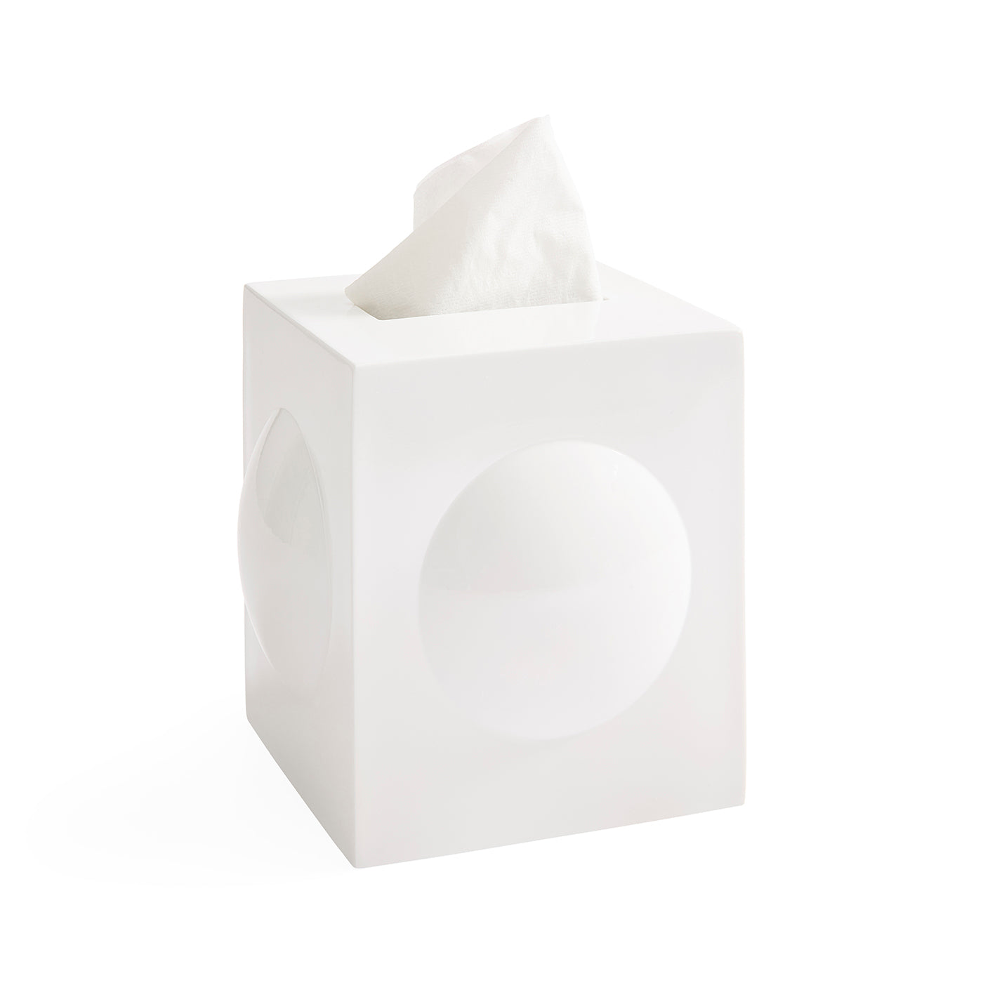 Globo White Tissue Box