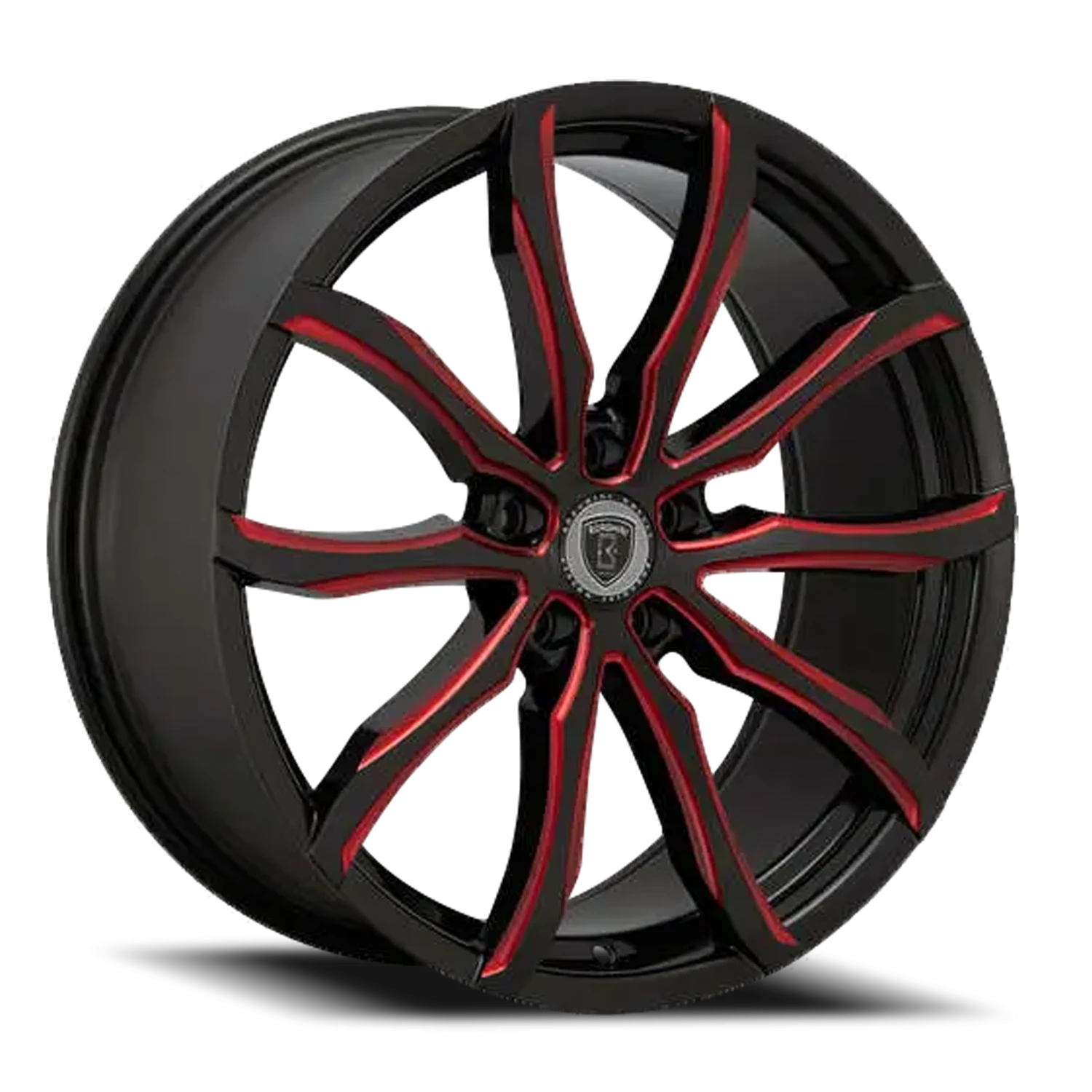 Borghini BW32 17x7.5 +38 5x114.3mm 73.1mm Black Red Milled