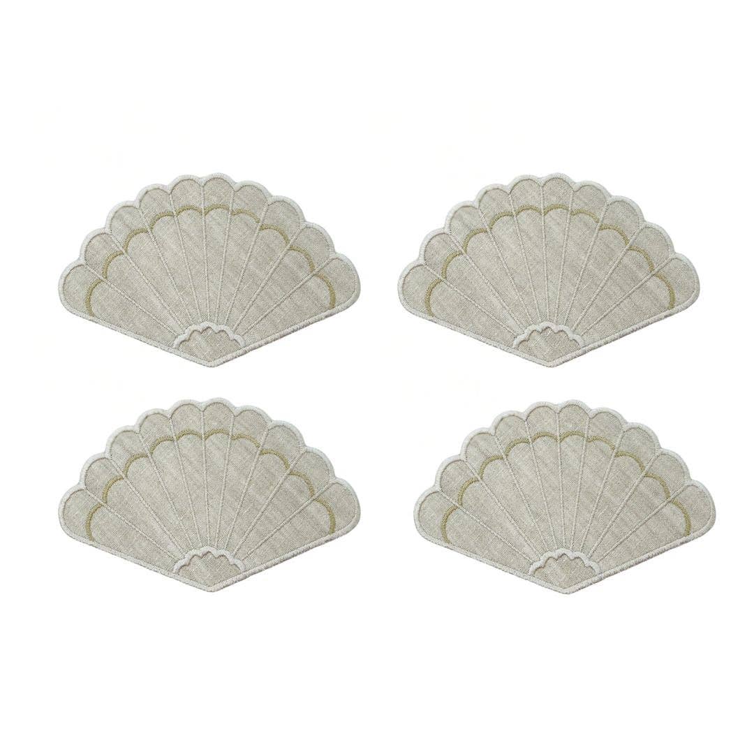 Fan Shaped Cocktail Napkins