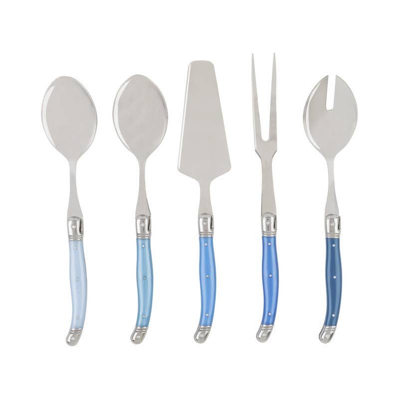 5 Piece Hostess Set in Shades of Blue