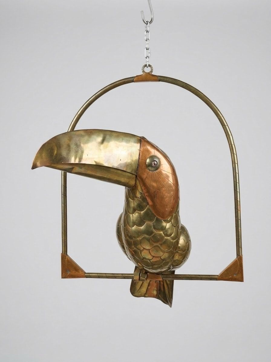 Sergio Bustamante Brass and Copper Toucan