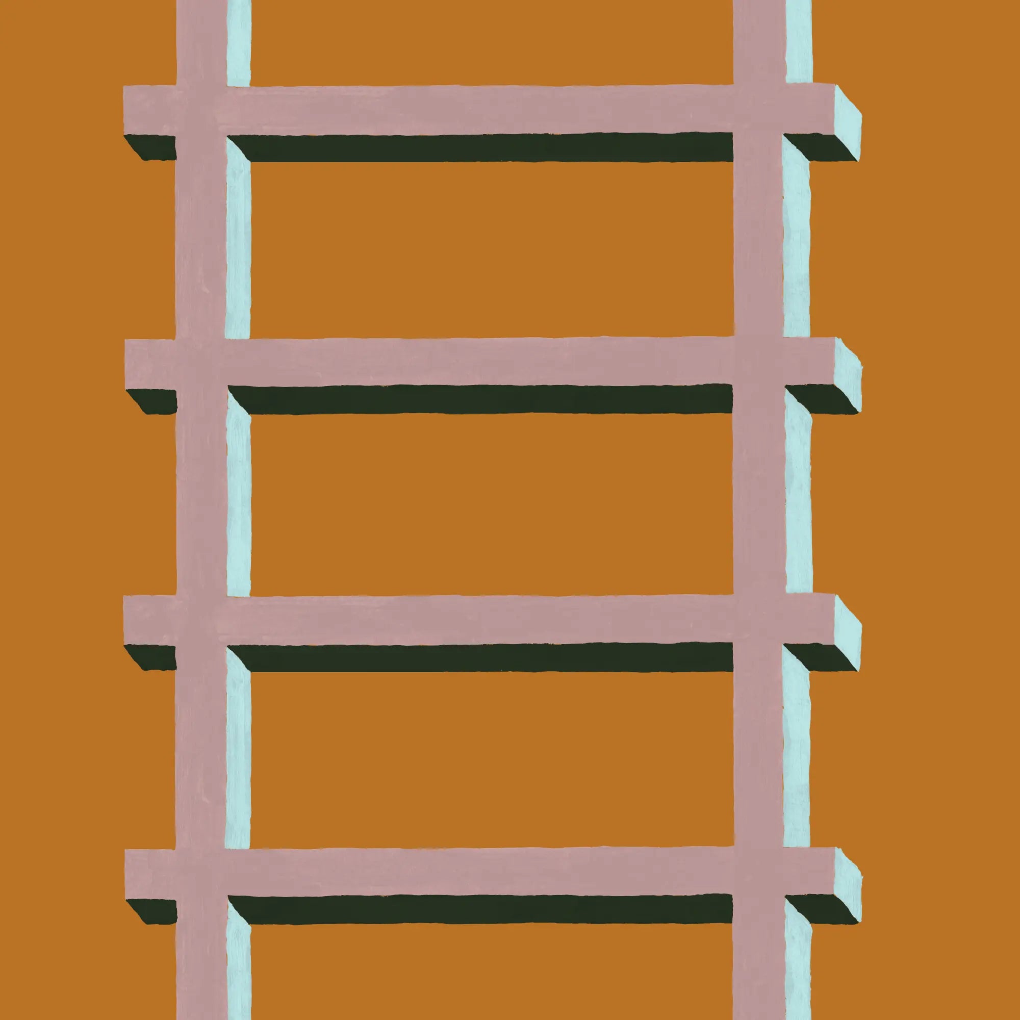 Tree House - Spiced Orange Wallpaper