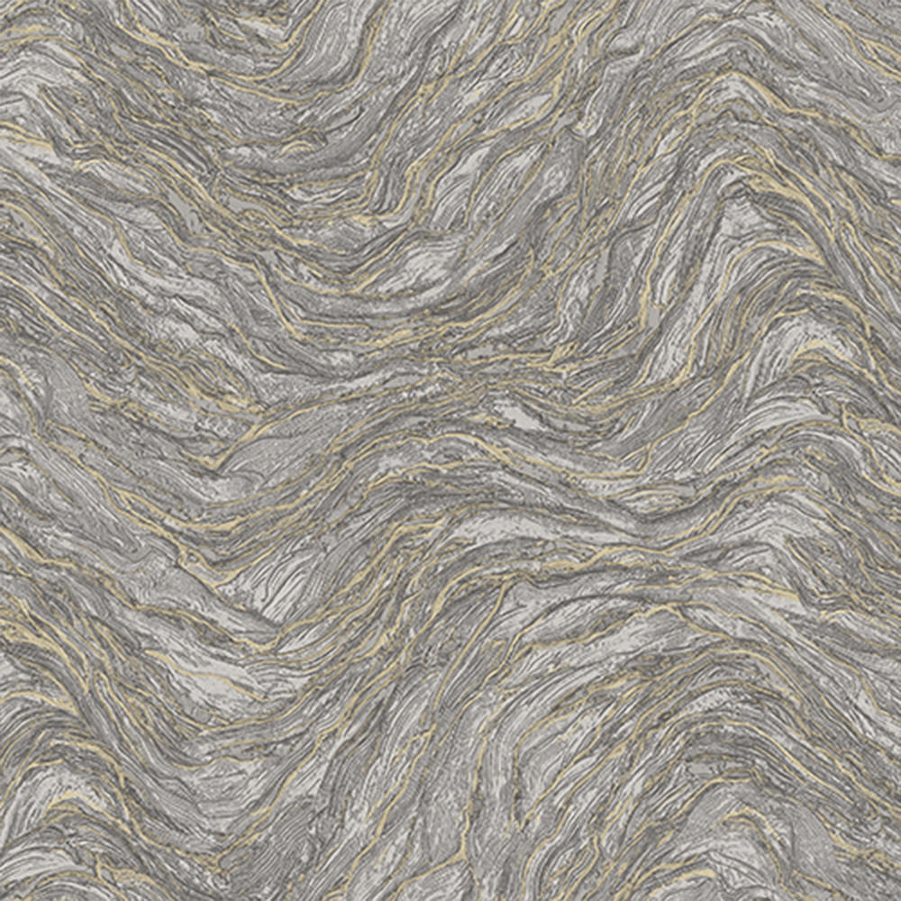 Amalfi Wallpaper Silver Onyx