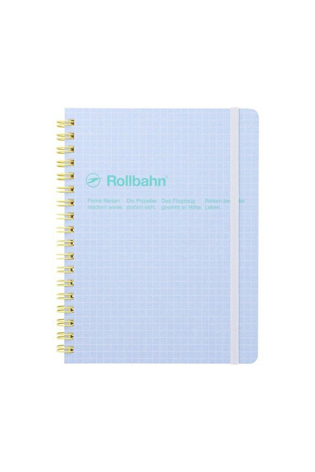 DELFONICS Rollbahn Scuola Large Spiral Notebook Light Blue