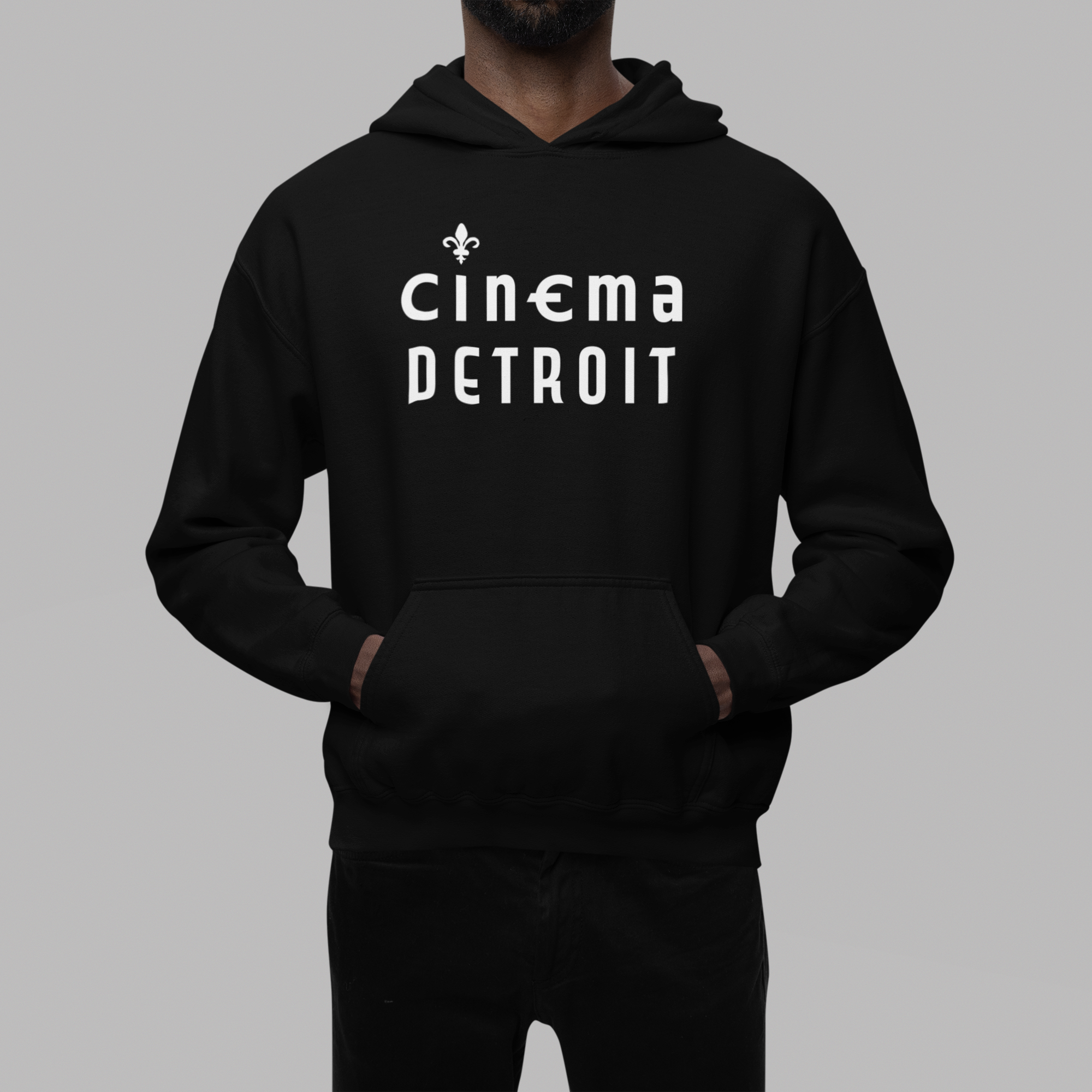 Cinema Detroit Black Hoodie