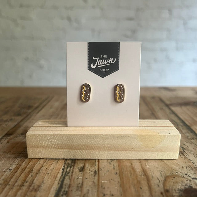Enamel Pretzel Earrings