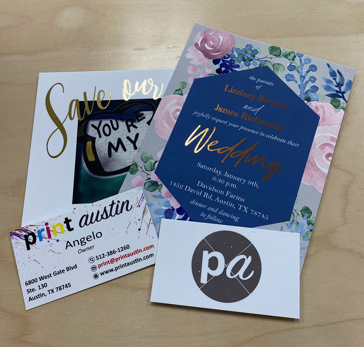 Foiled Invitations