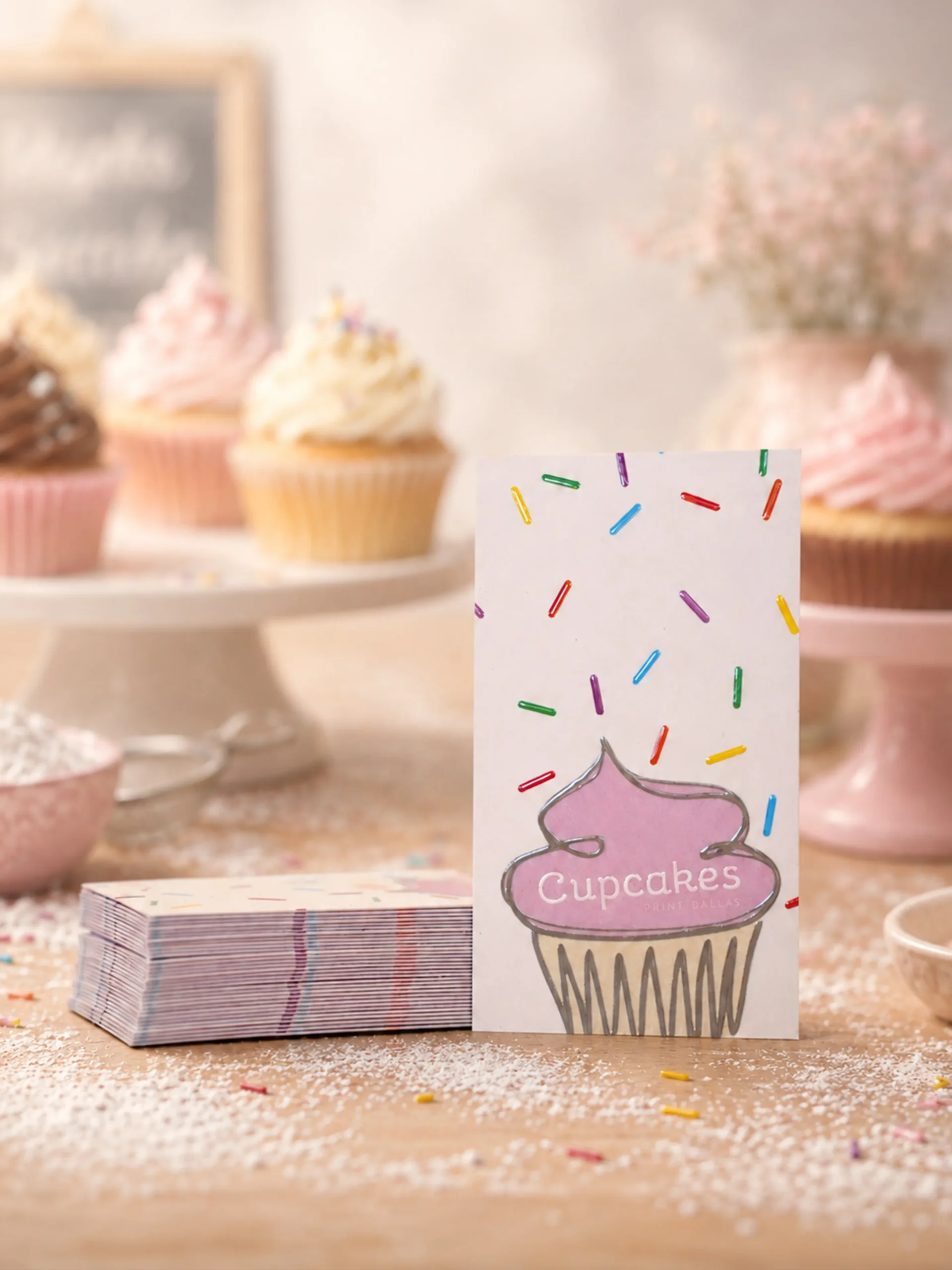 Raised Spot UV Business Cards