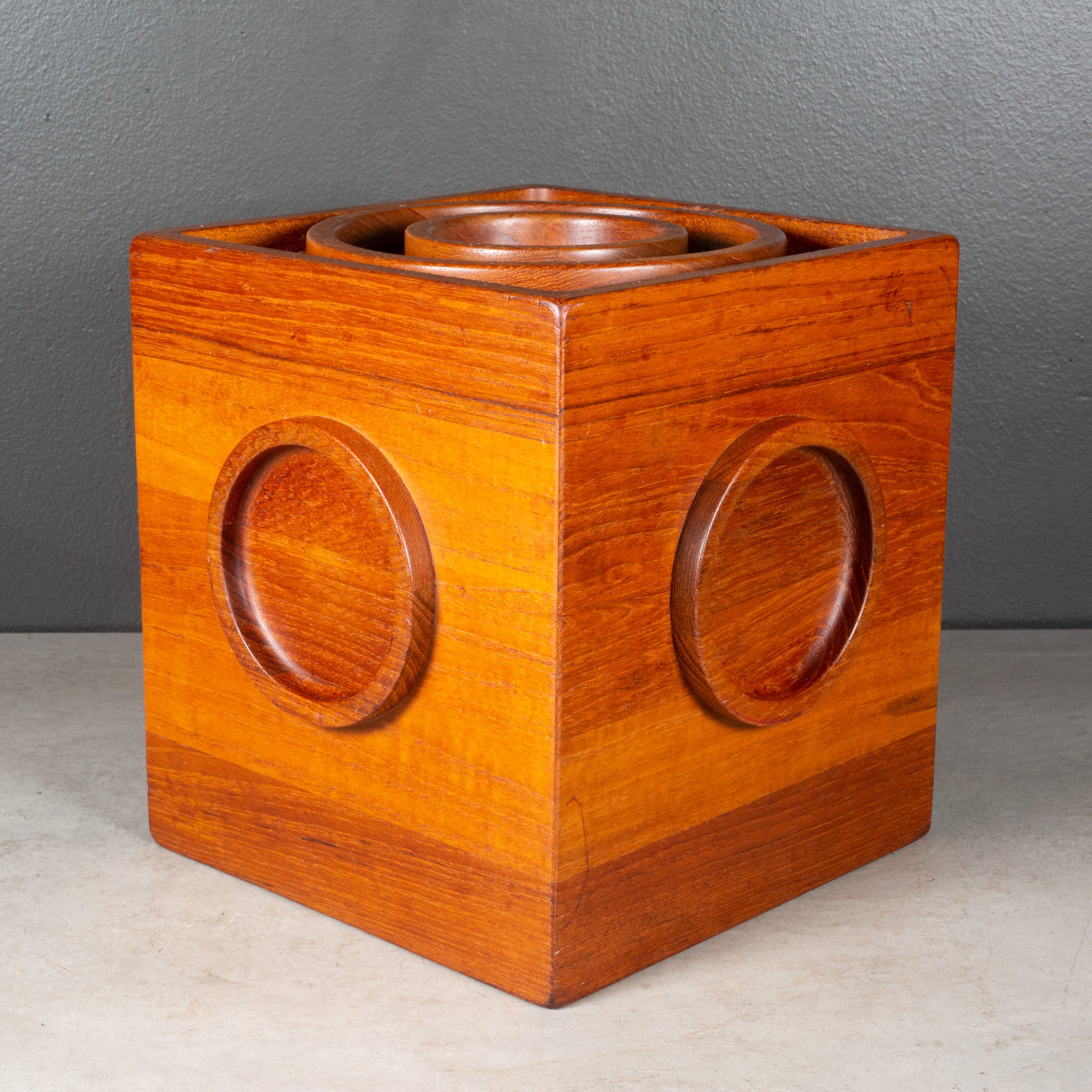 Mid-century Danish Jens Quistgaard for Dansk Cube Ice Bucket c.1960