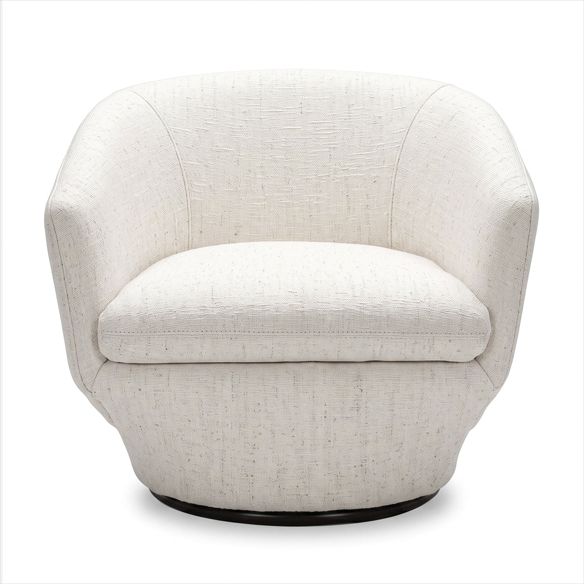 Capri Swivel Chair - Nomad Snow Fabric