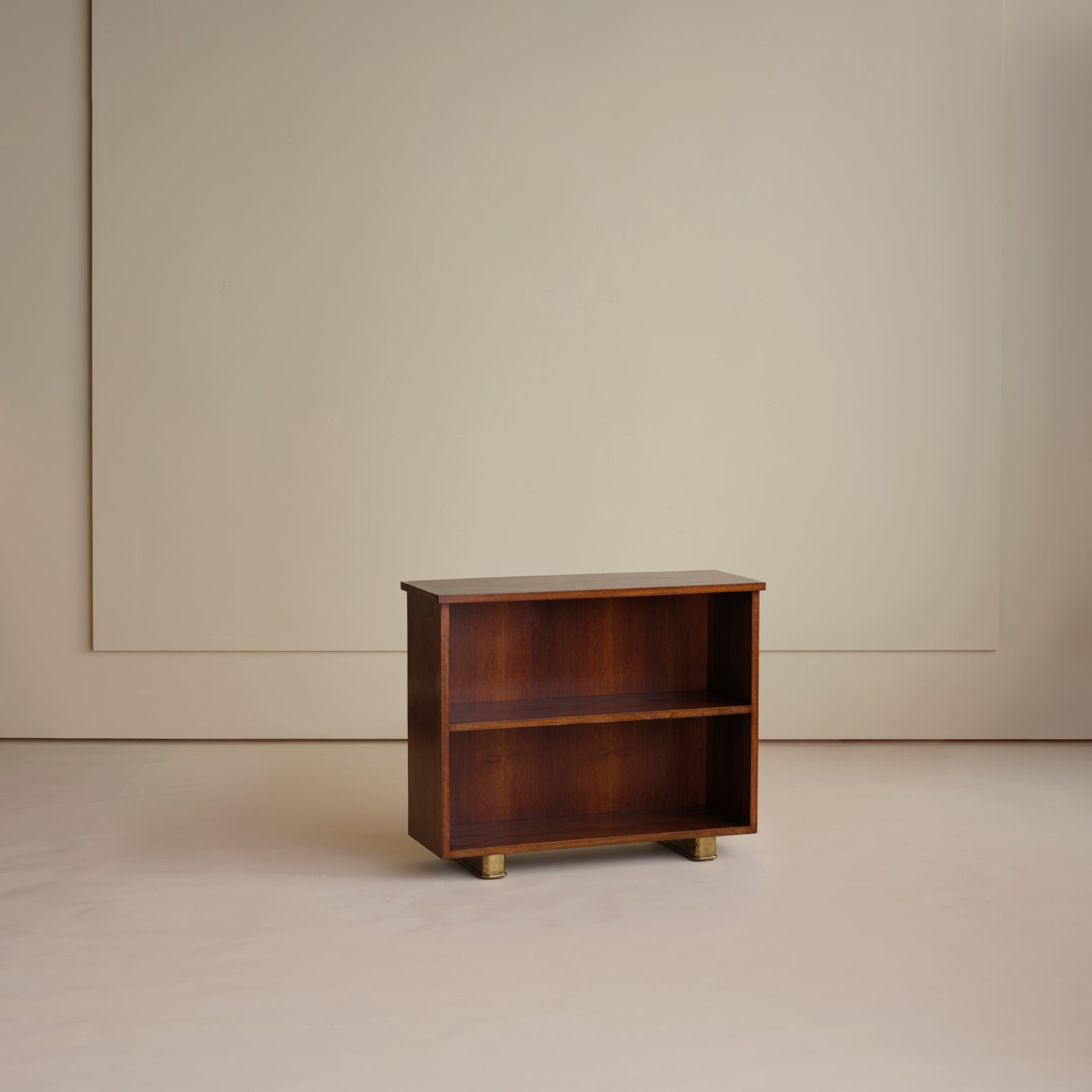Small Italian Walnut Bookcase, 1950s