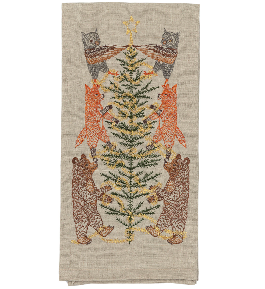 TEA TOWEL - TINSEL TREE