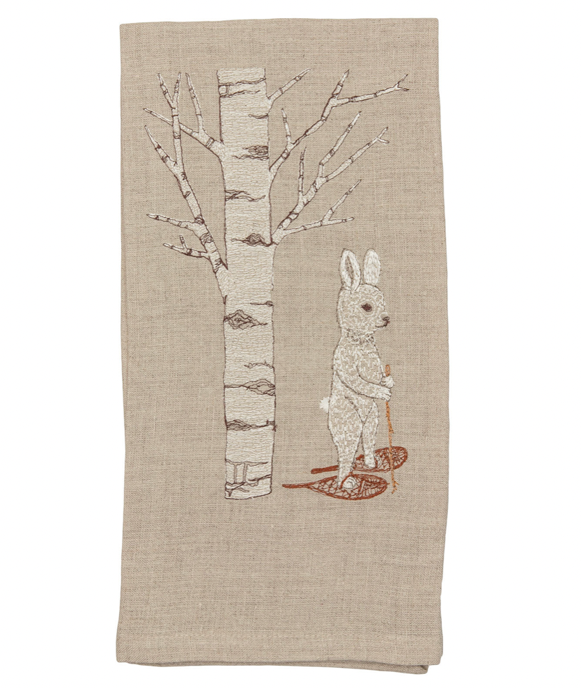 TEA TOWEL - SNOWSHOE HARE