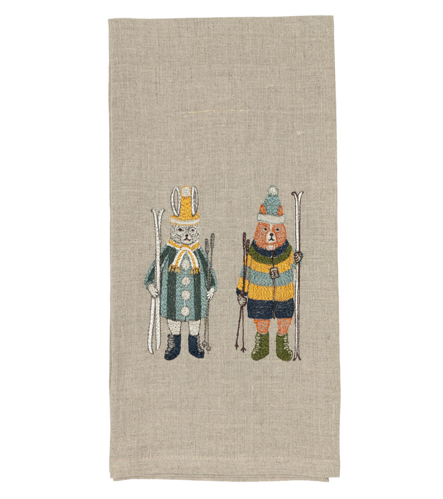 TEA TOWEL - SKI BUDDIES
