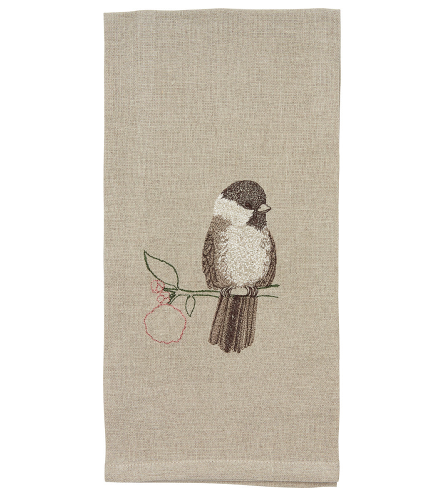TEA TOWEL - CHICKADEE