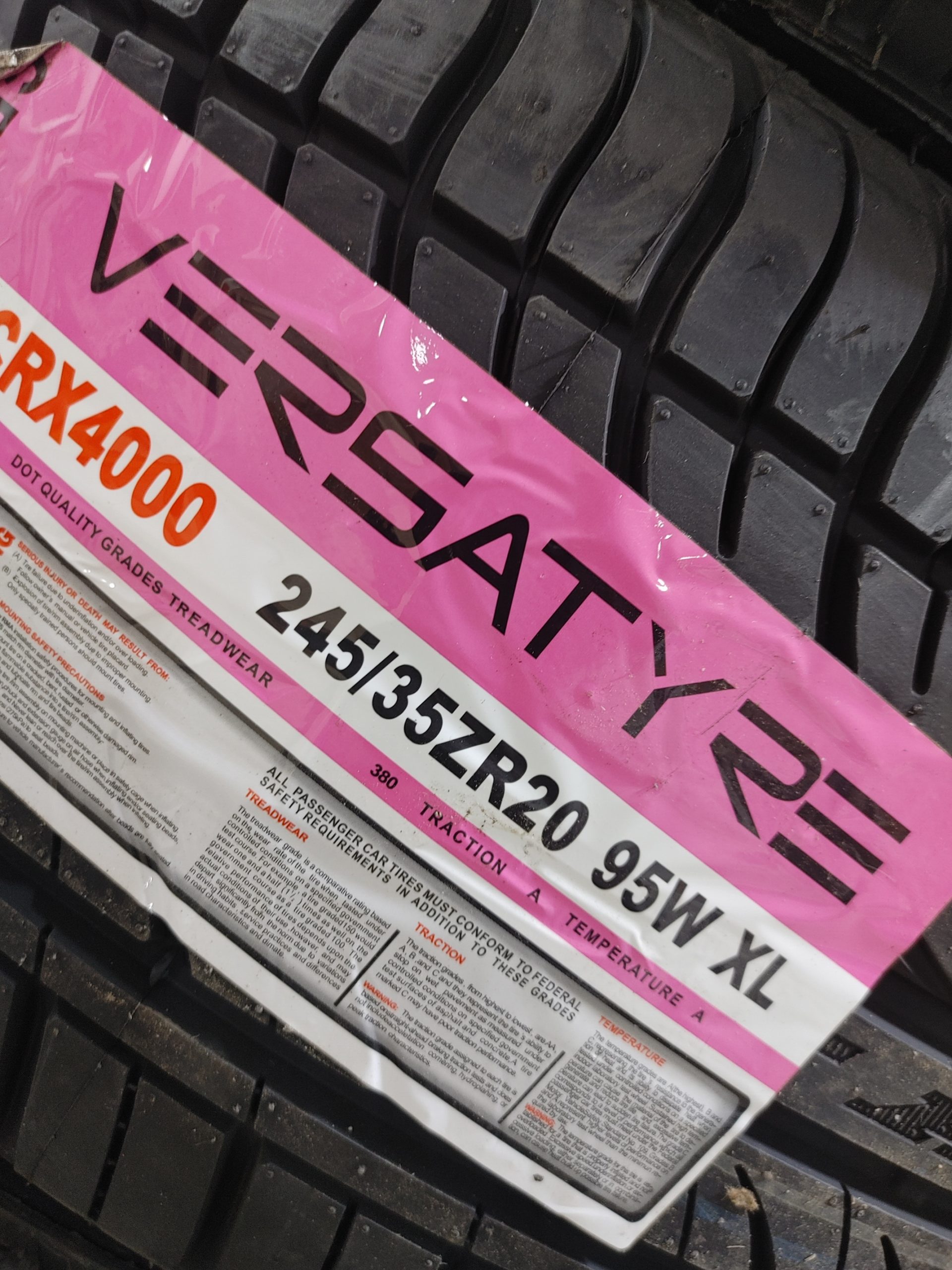 1 245-35-20 CRX4000 Versatyre 95W