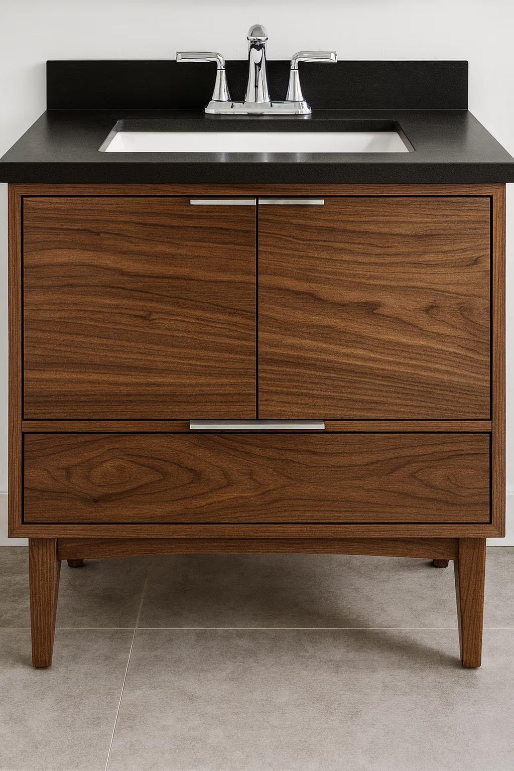 30" Custom single sink bathroom vanity , 2 doors , 1 drawer