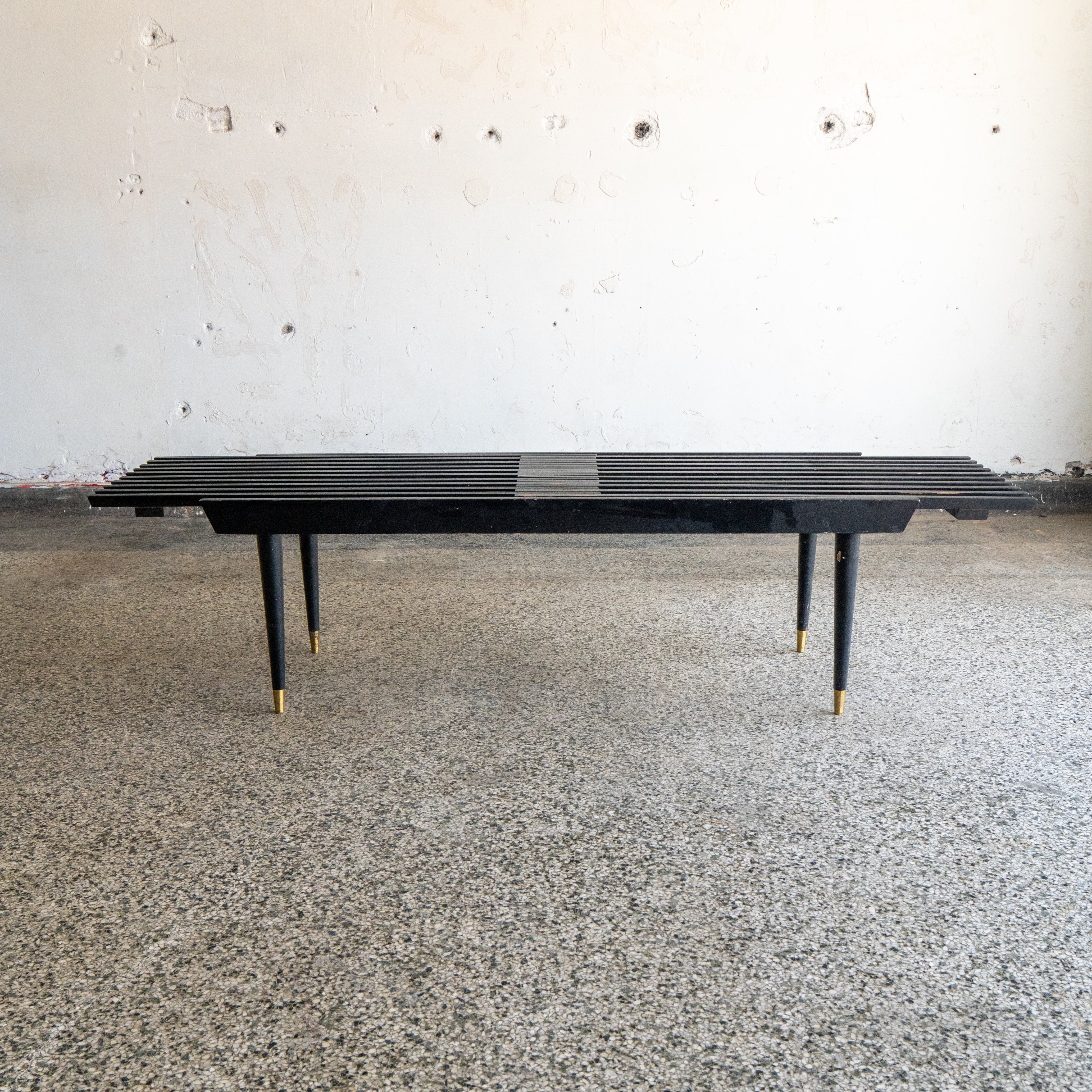 MCM Black Slat Table