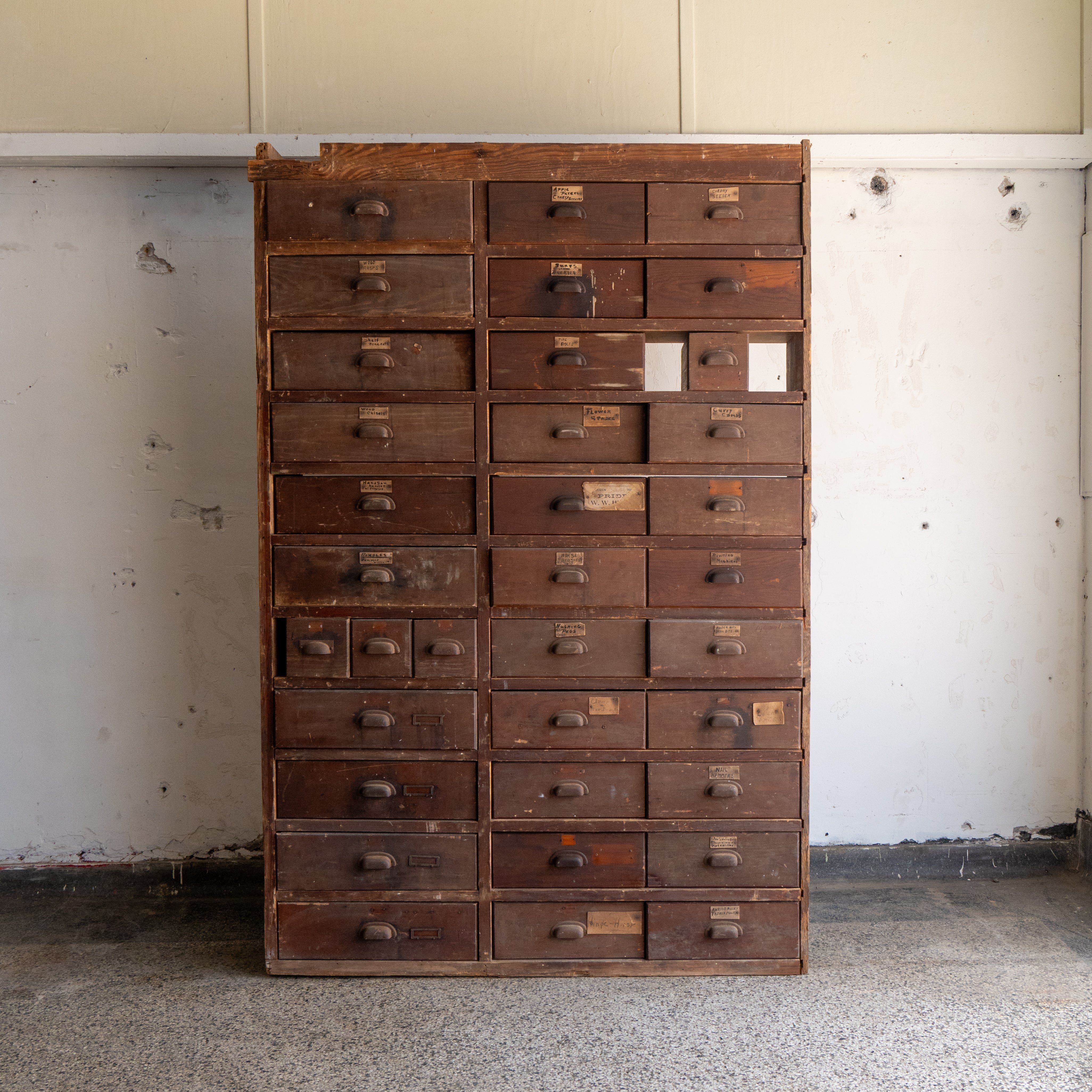 Antique Farmhouse Apothecary Cabinet